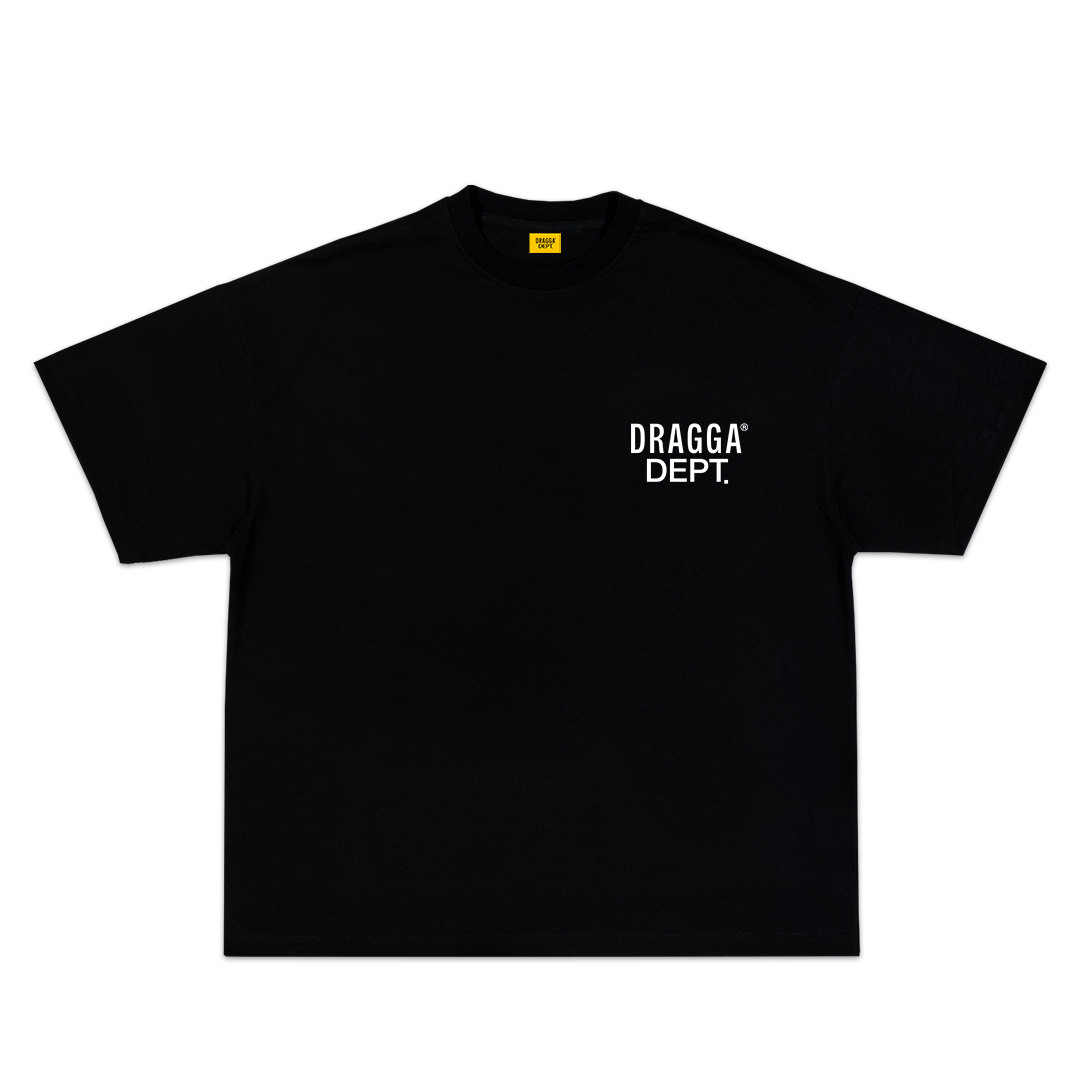 DRAGGA DEPT. TEE - BLACK